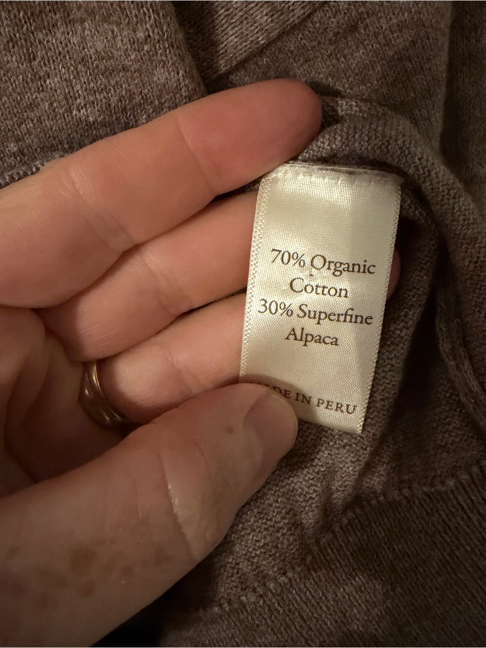 Christy Dawn Carson small Taupe Crewneck Sweater - Picture 5 of 7